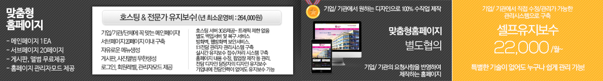 맞춤형홈페이지